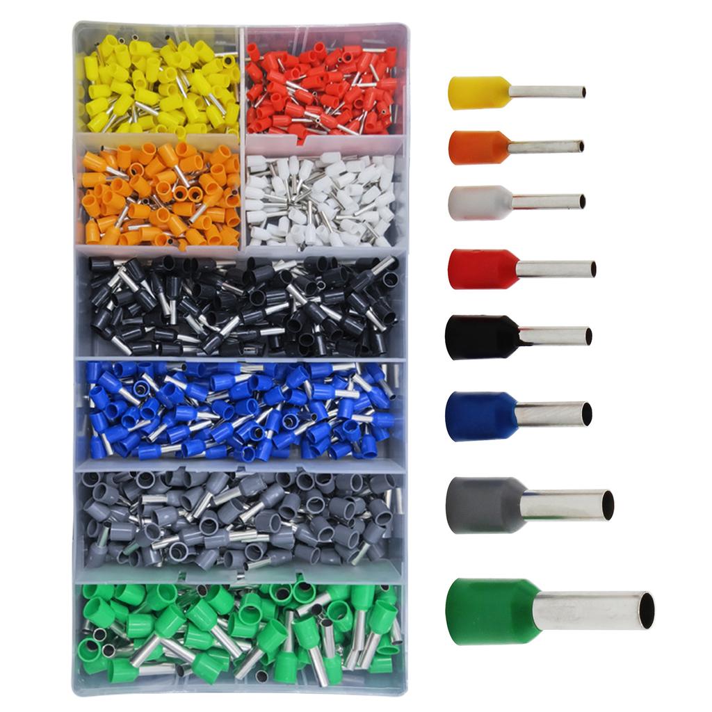 280pcs Wire Ferrules Set Insulated Crimp Connector Assortment Insulated Cable End Sleeves Set for Electrical Projects