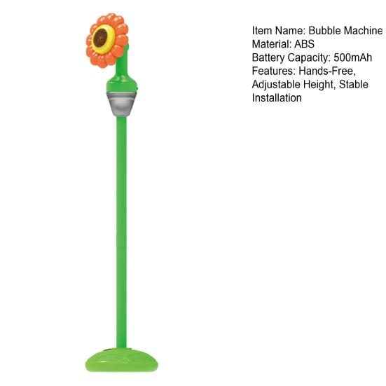 Automatic Bubble Machine Street Light Outdoor Bubble Blower with Lights And Music Adjustable Height Remote Control Bubble Maker for Parties Weddings
