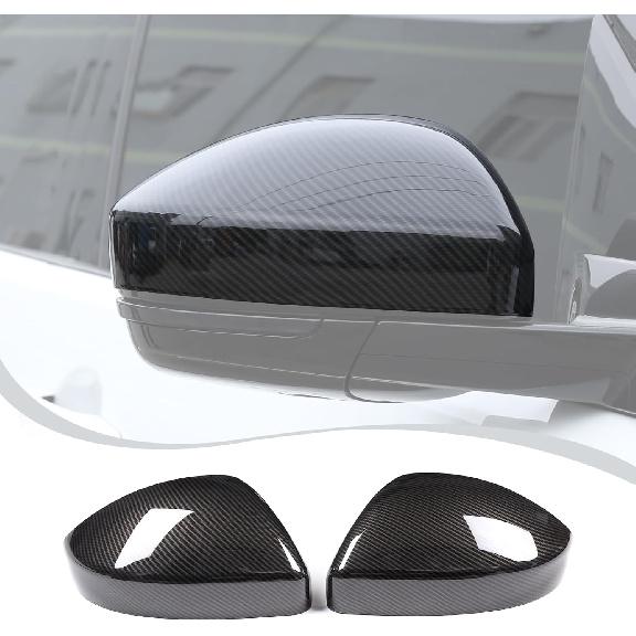 LLKUANG ABS Plastic Side Rearview Mirror Frame Cover Trim Fit for Land Rover Range Rover VELAR Evoque Discovery Sport,For Jaguar F-Pace X761 Exterior