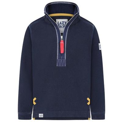 Lazy Jacks Jungen Piqué Sweatshirt mit Viertelreißverschluss