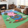 Custom personalization Peppa Pig Area Rug - Perfect For Kitchen, Bathroom,Laundry Room Decor Large Size Available,Gift All Seasons
