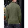 Men's Lapel Business Knitted Sweater Fashion Elastic Pullover Bottom Sweater