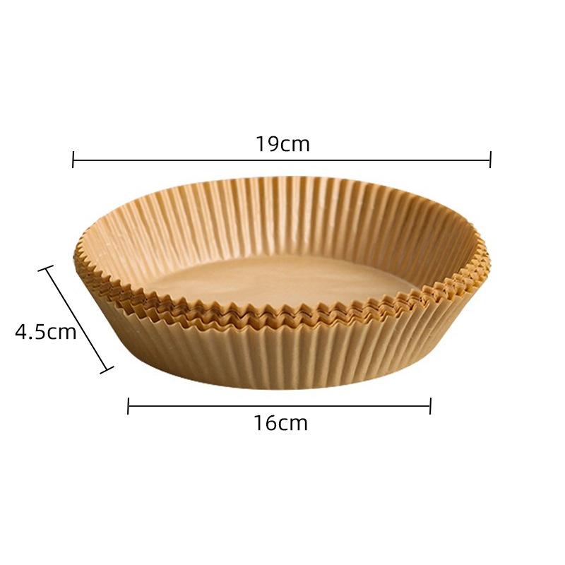 Food Grade Silicone Coated Air Fryer Paper Liners Non Stick Baking Oil Absorbent