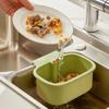 Space Efficient Sink Strainer Press Dumping Drain Basket Compacts Kitchen Storage Tray Plastic Food Catchers Organizers