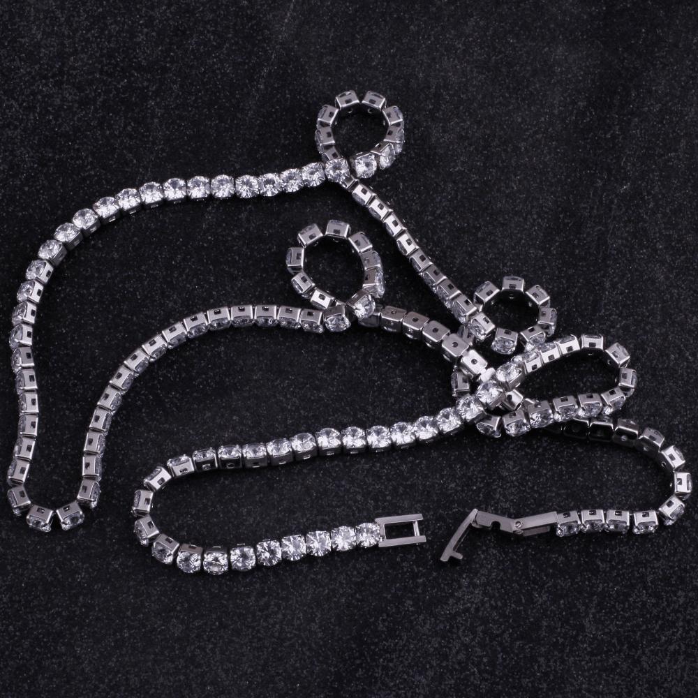 European and American Necklaces Jewelry Men's and Women's High-end Accessories Men's Tennis Necklaces