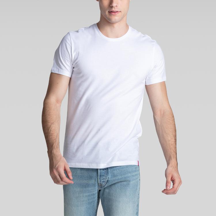 Levis Cotton Crew Neck T-Shirt 2-Pack Men Tops White 79541-0000