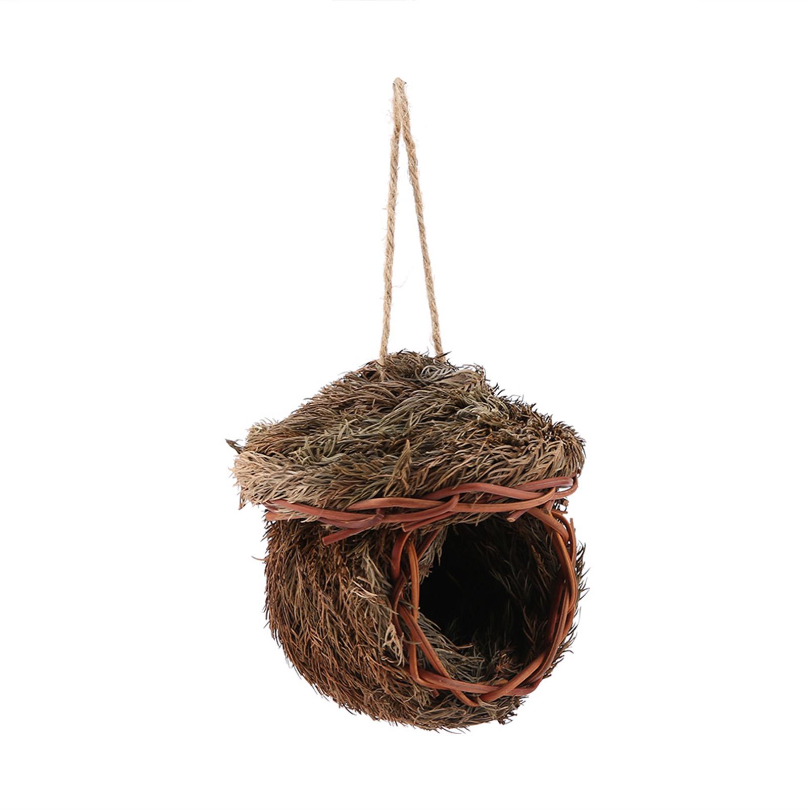 

Handmade Woven Bird Nest Cage for Parrot Hamster Small Pets Animals Cage Home Hanging Decor