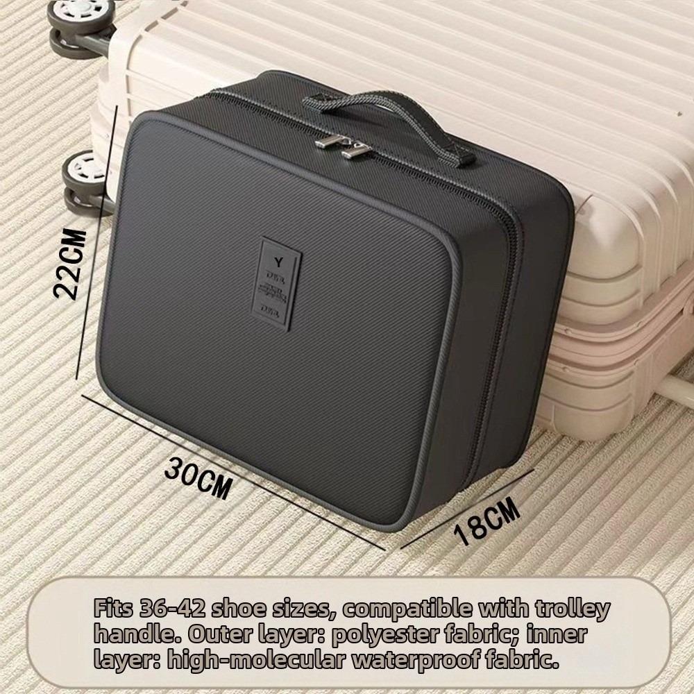 Robuste mehrschichtige Reise-Schuhtasche Wasserdichte robuste Sneaker-Aufbewahrungstasche Tragbare Aufbewahrungsbox mit Reißverschluss Aufbewahrung für 4 Paar Schuhe