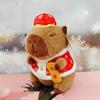 Year Cute New Capybara Plush Toy Festive Cartoon Doll Girls Kids Gift Holiday