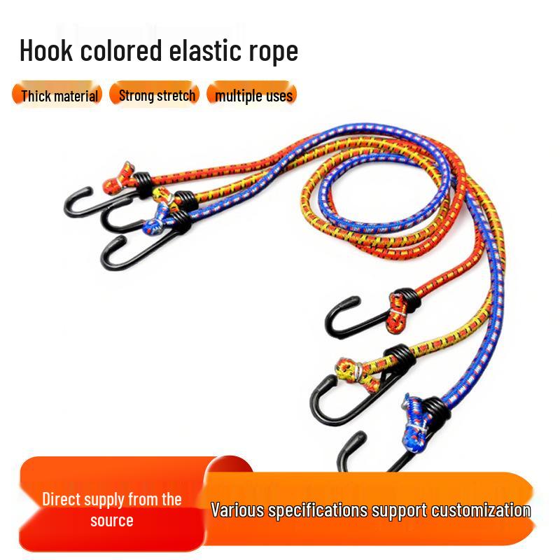 

Утолщенная Эластичная Веревка и Ремень для Уличного Использования для Палаток, Велосипедов и Мотоциклов 80cm Multicolor Custom