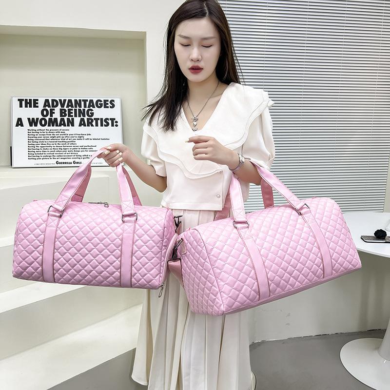 Premium Travel Bag Short Business Trip PU Portable Shoulder Oblique Span Dry and Wet Separation Boarding Independent Shoe Compartment Luggage Bag