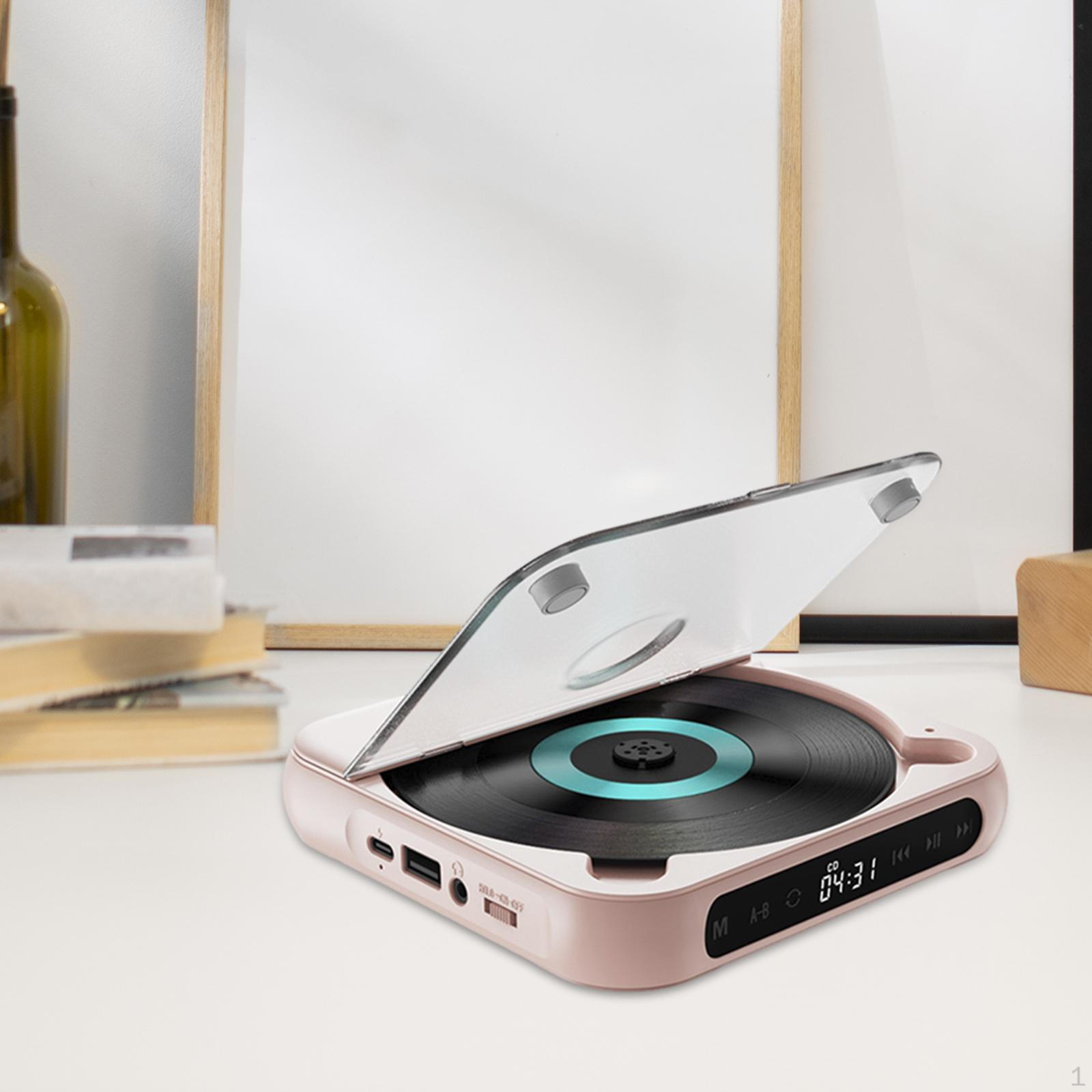 

Компактный аудиомузыкальный плеер, настольный компакт-диск с сенсорным ЖК-экраном, портативный плеер для розовый