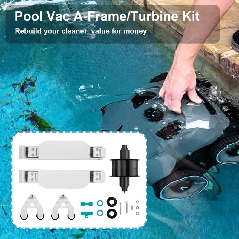 Plastic A-Frames and Pod Combos Turbine Bearings Kit Pool Cleaner Maintenance Kit Plastic Texture Suitable for Pool Vacuum