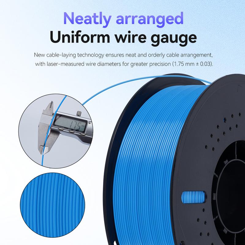 KINGROON 22LBS PETG veya PLA filament 3D Yazıcı Filament 10 Rulo 1KG 1.75MM Çevre Dostu İyi Tokluk Karışık Renk Ücretsiz Kargo