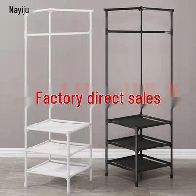 Multifunctional Corner Storage Rack for Clothes and Shoes – Detachable, Wall-Mounted Shelf for Bedroom