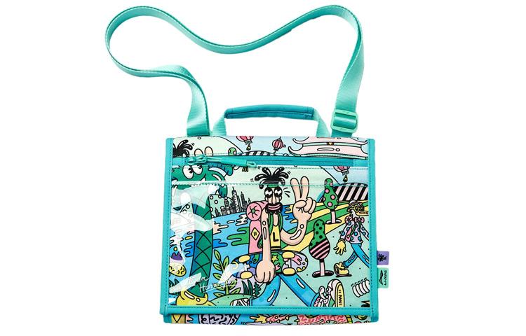 Li Ning Fabric Shoulder Bag, Crossbody Bag Unisex Green ABDR314-1