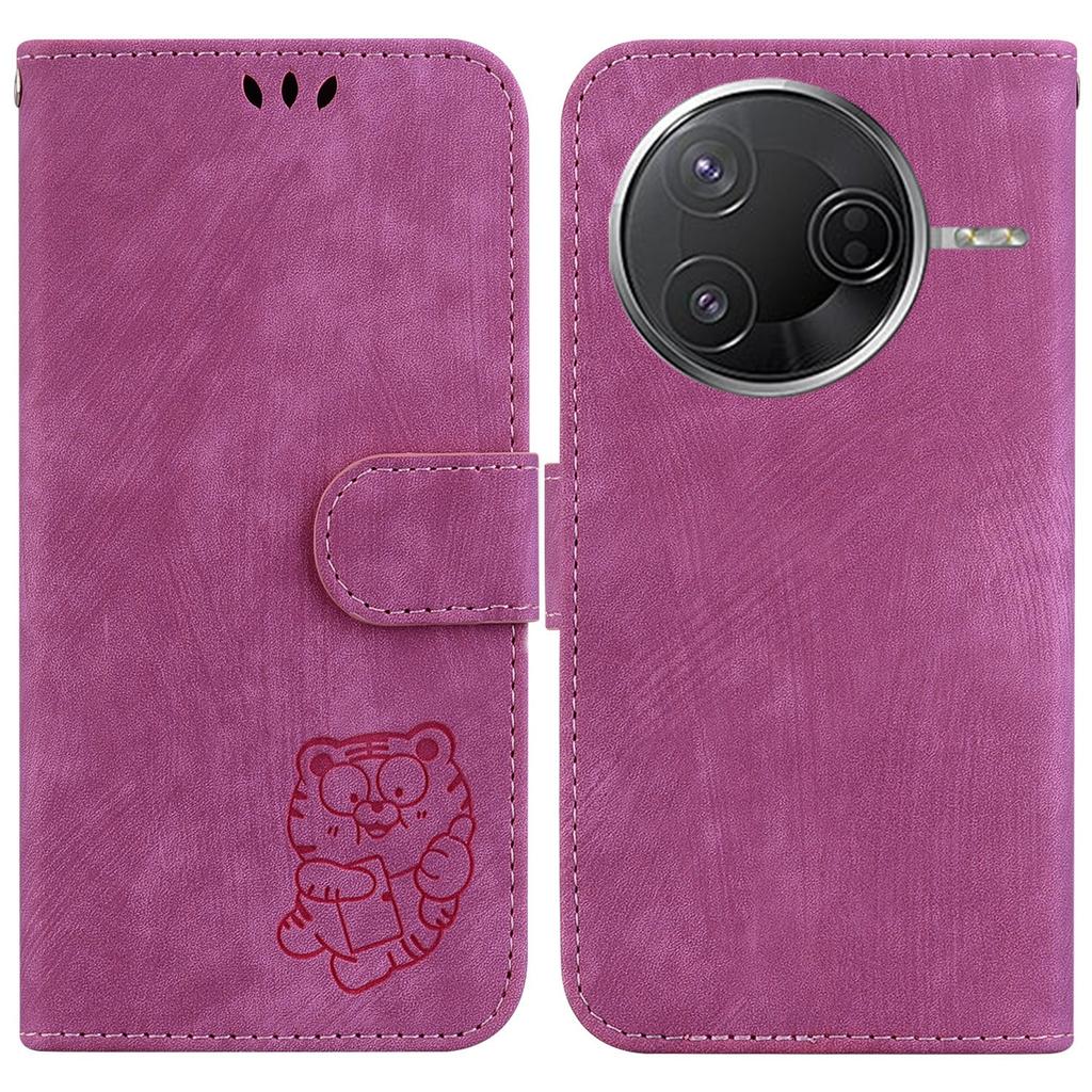 For Xiaomi Poco F7 Pro 5G/F7 Ultra 5G/Redmi K80 Pro 5G/K80 5G Wallet Case Tiger Imprint Leather Shockproof Phone Cover
