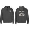 GALLERY DEPT Hoodie Men Women Oversized Cotton Fleece Pullover Sweatshirt Streetwear Loose Fit Long Sleeve