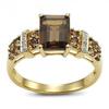 Jianjie Cross-Border Jewelry: Multicolor Inlaid Square Zircon Ring