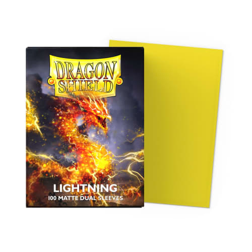 Dragon Shield Matte Dual Sleeves, Standard Size, Lightning, 100 Sleeves, AT-15047