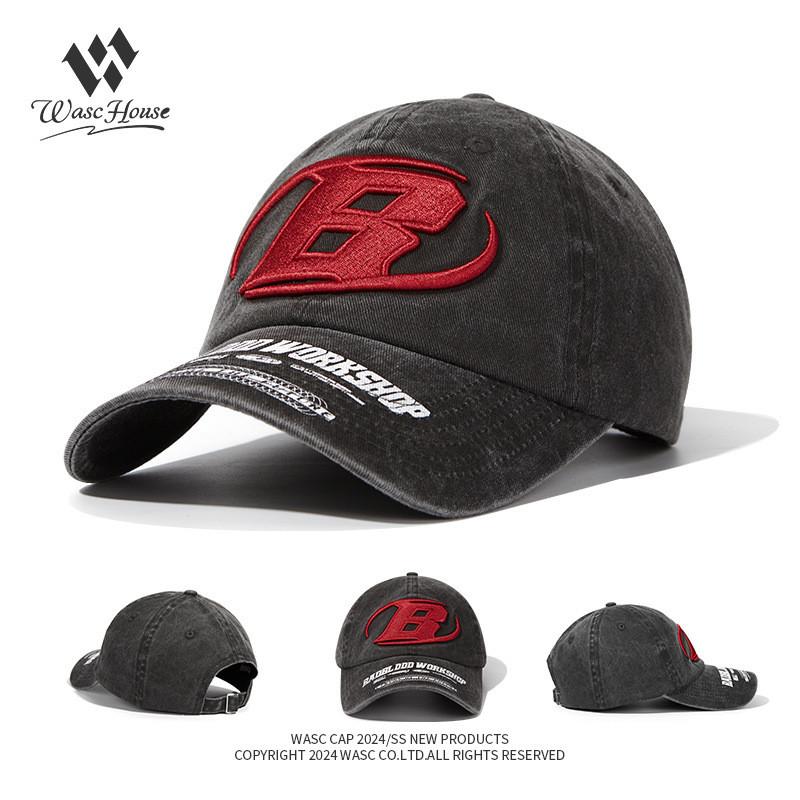 Wasc Flouse Baseball Cap Vintage Embroidered Cotton Sunshade For Casual Spring Summer Wear