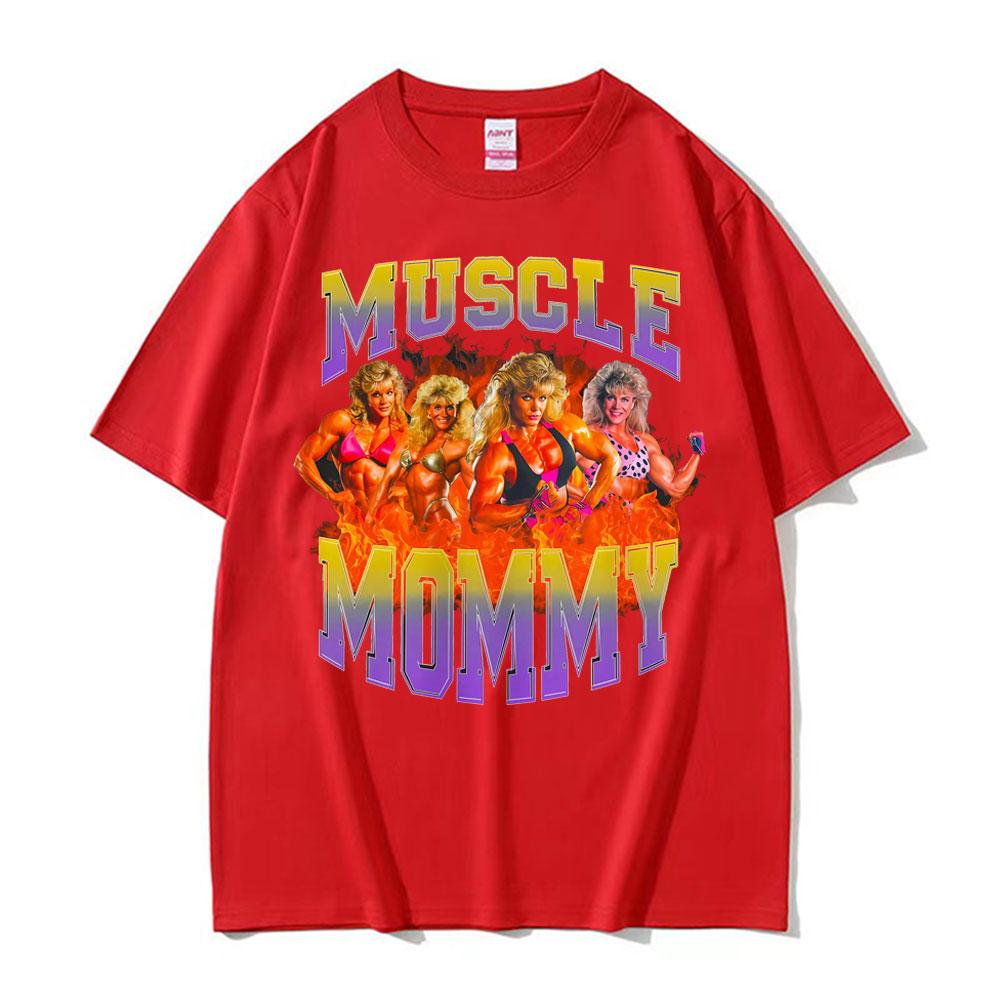 

Muscle Mommy Gym Funny Meme Graphic T Shirts Men Women Fashion Summer Short Sleeve Tshirt 100 Cotton ONeck Oversized T Shirt S