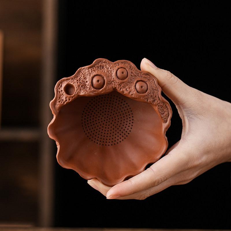 Creative Porcelain Lotus Bud Tea Strainer Tea Set Accessory Filter Household Water Separation Gongfu Tea Set Accessories 1PCS