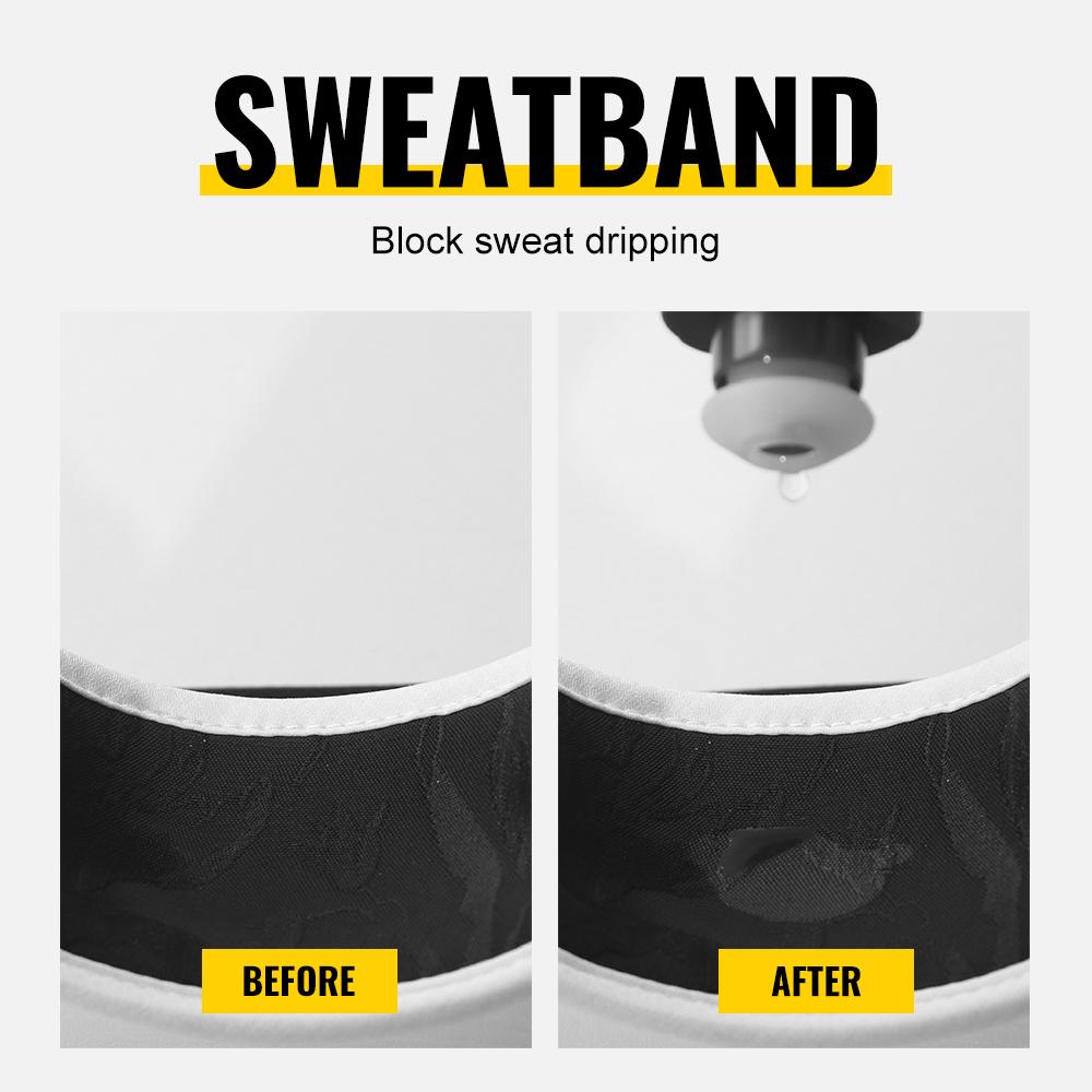 Anti-Uv Sports Visor Hat Quick Dry Sweat Absorb Wide Brim Empty Top Cycling Hat Lightweight Packable Cooling Stretchy Visor Hat