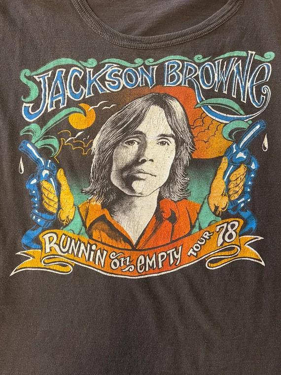 Vintage Jackson Browne Runnin On Empty Tour ‘78 T-shirt Cotton Size S-4XL Unisex T-Shirt L