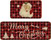 Cross-Border Christmas Holiday Two-Piece Kitchen Mat Set - Oil-Absorbing, Dirt-Resistant