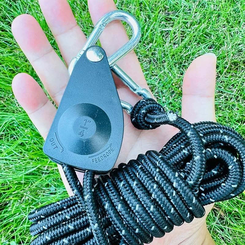 Guy Rope Rope Ratchet Flexible Bracket Pulley Adjustment Tent Rope