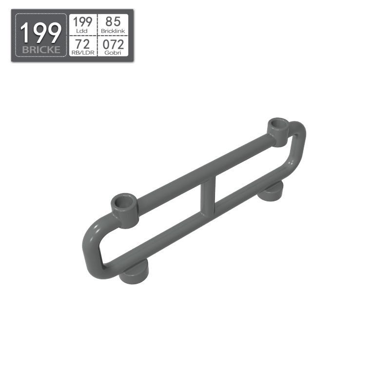 BRICKE 2486 Building Blocks 1x8x2 Railing - LEGO-Compatible MOC DIY Accessory Single Piece