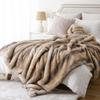 Faux Fur Throw Blanket Luxury Decorative Sofa Blankets Thick Warm Fur Blanket Soft Fluffy Plaid Throws For Bed King Size