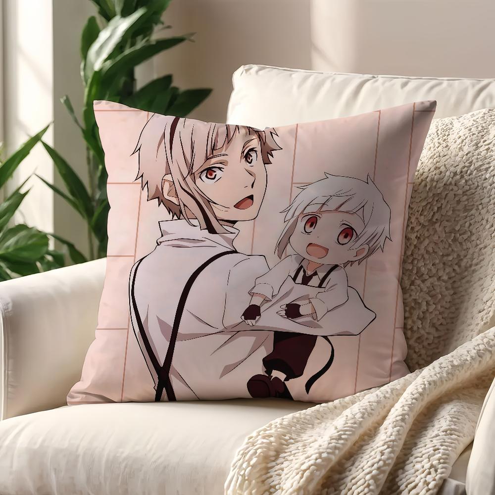 Adventure anime Bungo Stray Dogs cushion cover For Pillow Printing Sofa Decoration Home Car Room Coffee Office Nordic Simplicity