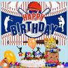 Sfondo Happy Birthday Baseball in Poliestere - Decorazione per Festa a Tema Sportivo per Casa o Stanza - Perfetto per Celebrazioni di Compleanno