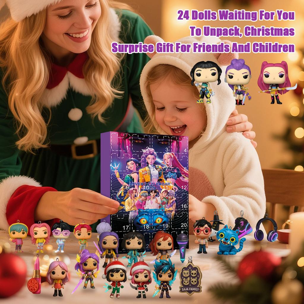 3D Doll Surprise Box, 24 Dolls Waiting For You To Unpack, Christmas Surprise Gift For Friends And Children