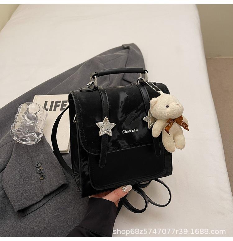 Retro Versatile Backpack Women's Niche Design 2025 New Fashion High Texture Shoulder Crossbody Handbag