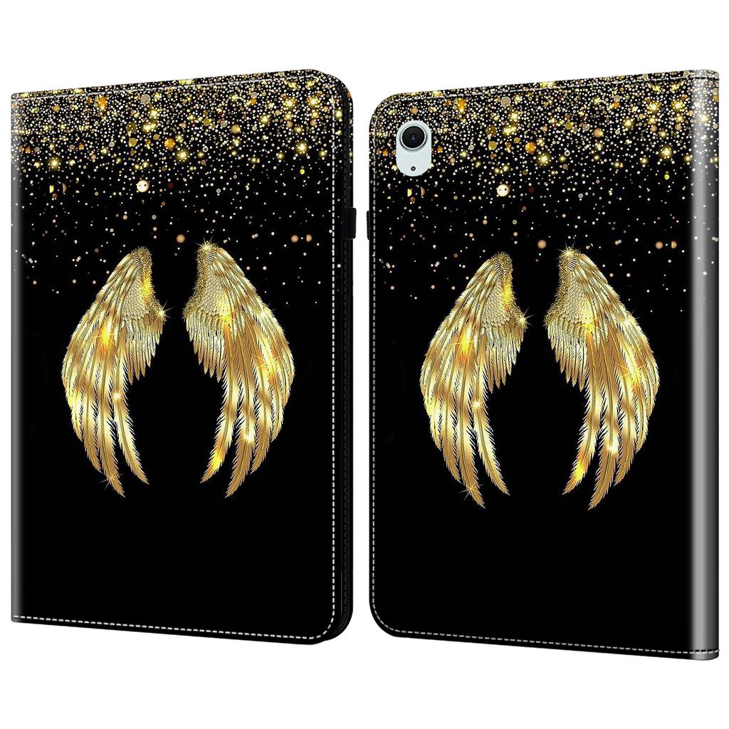 For iPad (2025)/10.9 (2022) Leather Case Pretty Folio Stand Protective Tablet Cover