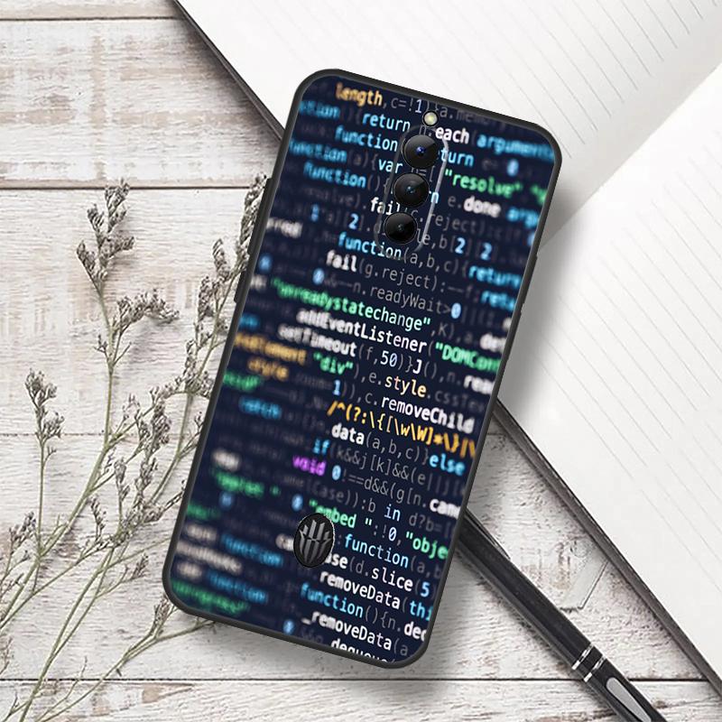 The Code Design Programmer Case For ZTE Nubia Red Magic 11 10 9 8 8S 9S 10S Pro Plus 6 7 6S 7S Pro 5G 6R 10 Air Funda