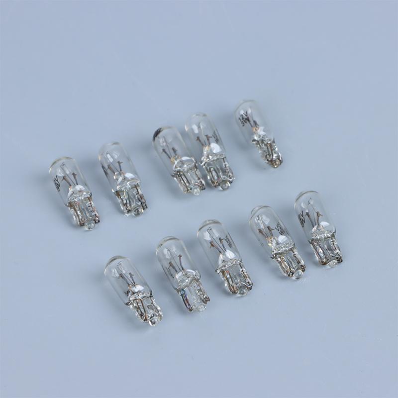 10Pcs Bulb 12V 3W T6.5 Car Dashboard Instrument Panel Light Indicator Lights