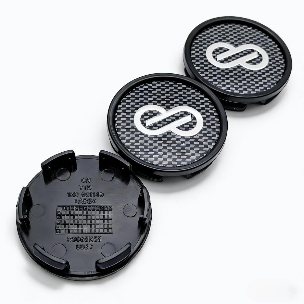 4pcs 58mm 53mm Car Wheel Center Caps With Enkei Logo Emblem Badge Wheel Hubcaps Rim Center Dust Cover Replace Hub Accessories