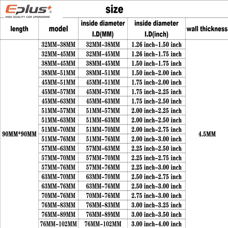 

Blue Silicone Tubing Hose 90 Degrees big to small Connector Universal Car Intercooler Turbo Intake Pipe Coupler Multi Size 38MM-51MM