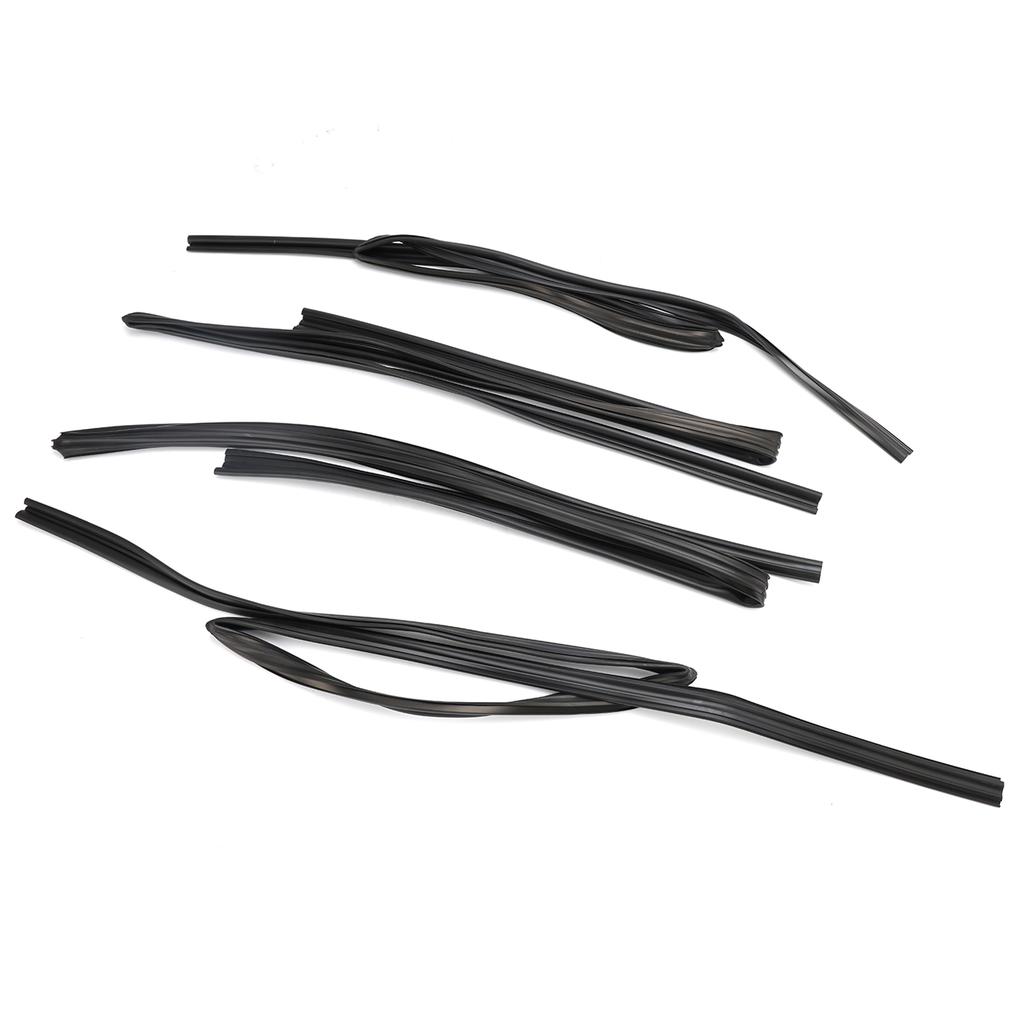 4pcs Door Glass Rubber Seal Moulding For Toyota Land Cruiser FJ80 LX450 1991-1997
