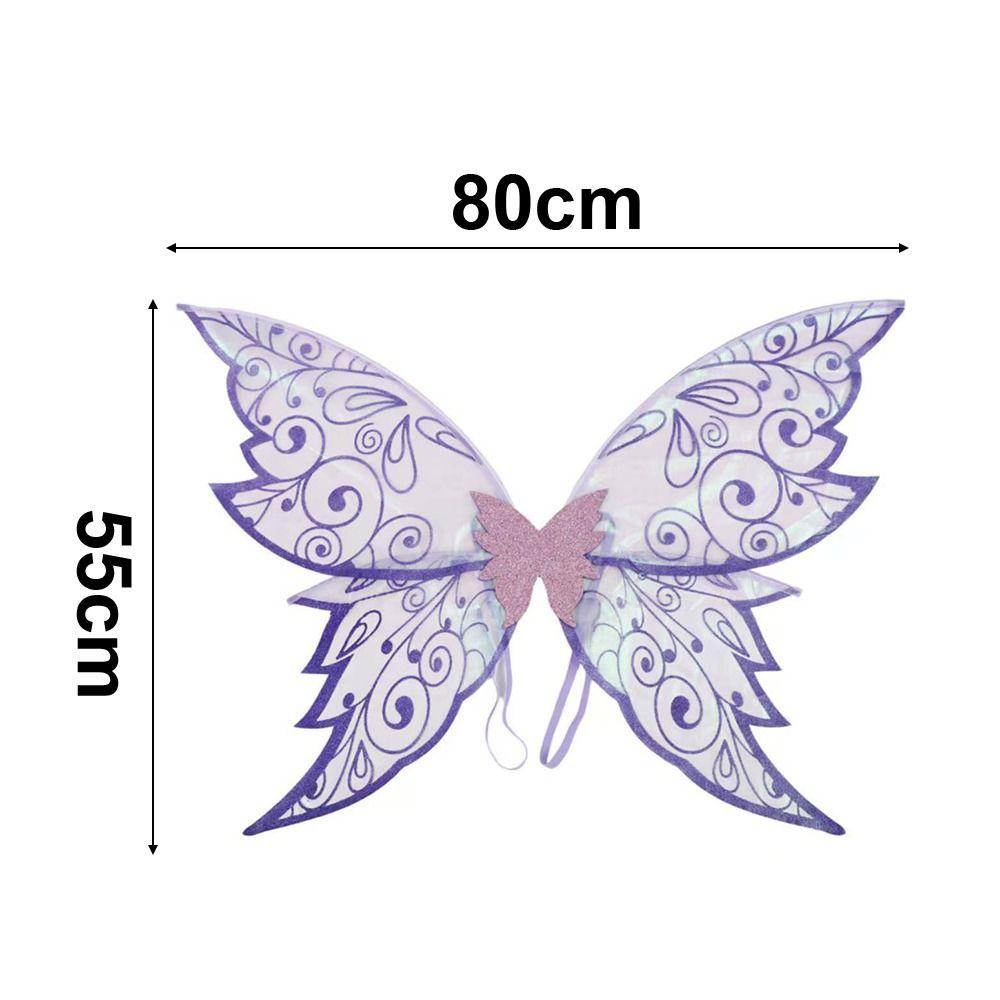 Organza Prinzessin Fee Flügel Leichtes Verkleidungsflügel Neu Funkelnde Engelsflügel Halloween