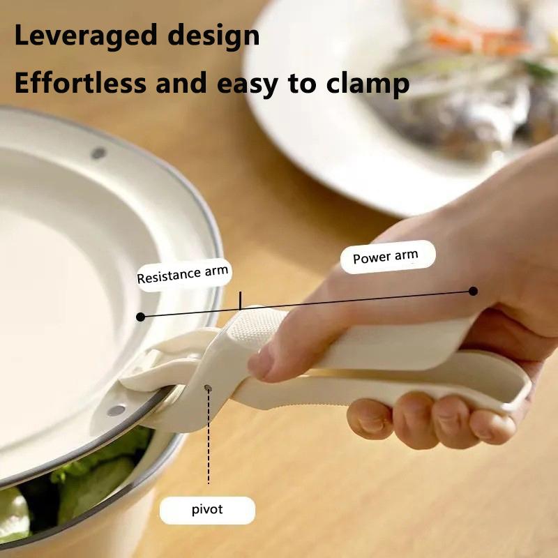 Protiskluzový klip proti opaření Kleště na misky na jídlo Silikonový držák proti opaření Uchopovač Odolný klip na kuchyňskou mísu