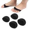 2 Pairs High Heeled Shoes Breathable Forefoot Pad Stress Pain Relief Forefoot Patch(Black )
