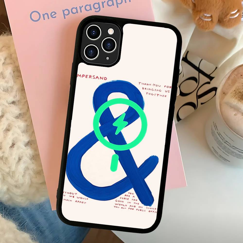 D-david S-shrigley Художественные холсты Чехол-магнит для телефона Для IPhone 16 14 13 12 11 15 Pro Max Для Magsafe Беспроводная зарядка Чехол iPhone 12