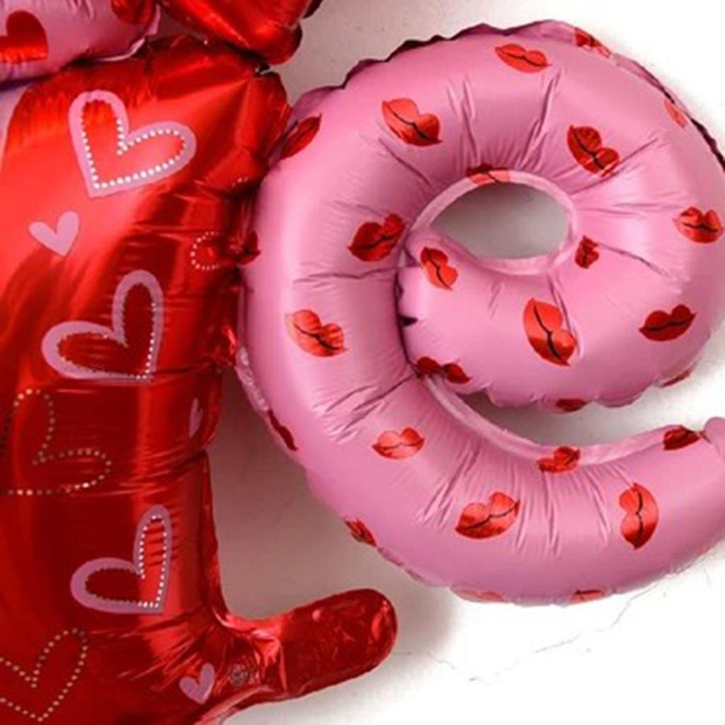 1 STÜCK Herz Hochzeit Valentinstag Ich liebe Dich Aluminiumfolie Heliumballon Verlobungszeremonie Partydekoration Jubiläumsballons