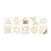 10-Pack European Style Floral Tile Wall Stickers for Living Room and Bathroom - Self-Adhesive PVC Crystal Film