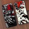 Anime Cool Gaara Case for Samsung Galaxy A35 A22 A52 A36 A32 A41 A25 A71 A26 A72 A23 A53 A51 A73 A24 A55 Black Soft Phone Cover